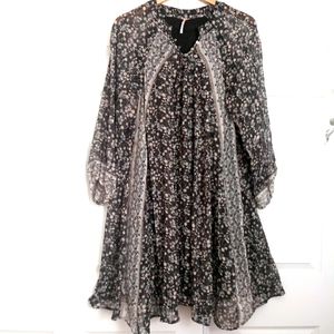Free People Boho flowy midi dress